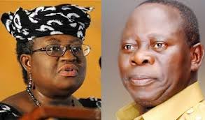 Ngozi Okonjo-Iweala and Adams Oshiomhole
